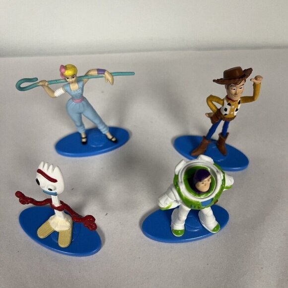Toy Story Mini Figurines Disney Pixar Buzz Lightyear, Woody, Bo Peep, forky - Picture 3 of 9